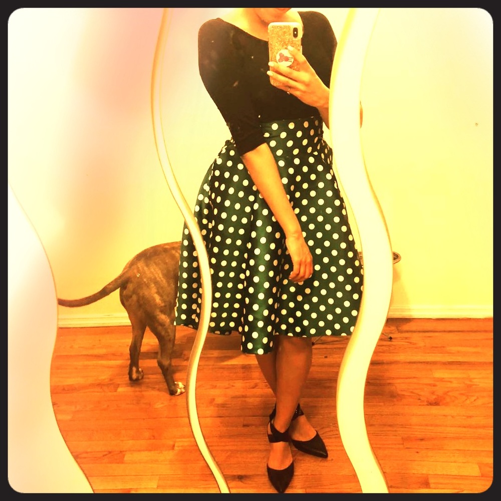 Beautiful polka dot skirt